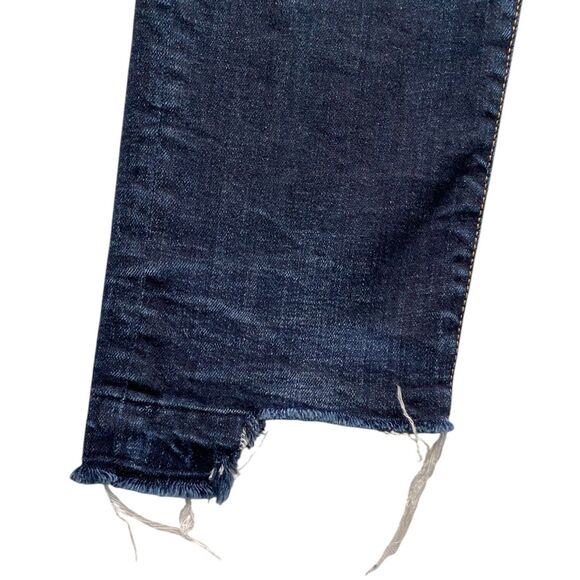R13 Jeans Womens Boy Straight Mid-Rise Jeans Howell Indigo Blue Stretch Size 26 - Picture 3 of 8